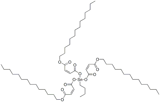 84029-75-4,tetradecyl (Z,Z,Z)-6-butyl-6-[[1,4-dioxo-4-(tetradecyloxy)but-2-enyl]oxy]-4,8,11-trioxo-5,7,12-trioxa-6-stannahexacosa-2,9-dienoate
