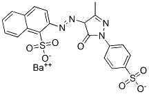 84030-39-7,2-[[4,5-dihydro-3-methyl-5-oxo-1-(4-sulphophenyl)-1H-pyrazol-4-yl]azo]naphthalene-1-sulphonic acid, barium salt