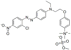 84041-72-5,4-[2-[[4-[(2-chloro-4-nitrophenyl)azo]phenyl]ethylamino]ethoxy]-N,N,N-trimethylanilinium methyl sulphate