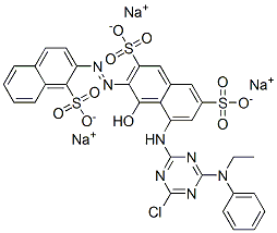 84045-65-8,trisodium 5-[[4-chloro-6-(ethylphenylamino)-1,3,5-triazin-2-yl]amino]-4-hydroxy-3-[(1-sulphonato-2-naphthyl)azo]naphthalene-2,7-disulphonate