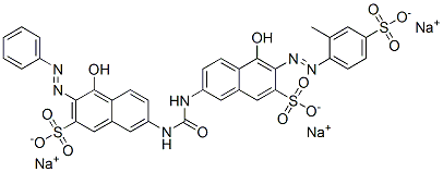 84045-67-0,trisodium 4-hydroxy-7-[[[[5-hydroxy-6-[(2-methyl-4-sulphonatophenyl)azo]-7-sulphonato-2-naphthyl]amino]carbonyl]amino]-3-(phenylazo)naphthalene-2-sulphonate