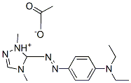 84051-83-2,5-[[4-(diethylamino)phenyl]azo]-1,4-dimethyl-1H-1,2,4-triazolium acetate