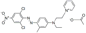 84051-85-4,1-[2-[[4-[(2,6-dichloro-4-nitrophenyl)azo]-m-tolyl]ethylamino]ethyl]pyridinium acetate