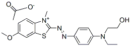 84051-87-6,2-[[4-[ethyl(2-hydroxyethyl)amino]phenyl]azo]-6-methoxy-3-methylbenzothiazolium acetate