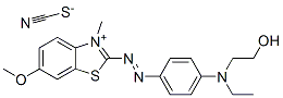 84051-88-7,2-[[4-[ethyl(2-hydroxyethyl)amino]phenyl]azo]-6-methoxy-3-methylbenzothiazolium thiocyanate