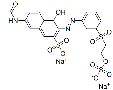 84083-04-5,disodium 7-acetamido-4-hydroxy-3-[[3-[[2-(sulphonatooxy)ethyl]sulphonyl]phenyl]azo]naphthalene-2-sulphonate