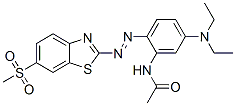84100-08-3,N-[5-(diethylamino)-2-[[6-(methylsulphonyl)-2-benzothiazolyl]azo]phenyl]acetamide