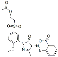 84100-10-7,2-[5-[[2-(acetoxy)ethyl]sulphonyl]-2-methoxyphenyl]-2,4-dihydro-5-methyl-4-[(2-nitrophenyl)azo]-3H-pyrazol-3-one