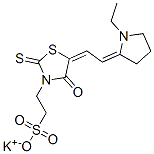 84100-34-5,potassium 5-[(1-ethylpyrrolidin-2-ylidene)ethylidene]-4-oxo-2-thioxothiazolidin-3-ethanesulphonate