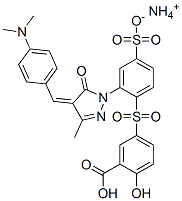 84100-44-7,ammonium hydrogen 5-[[2-[4-[[4-(dimethylamino)phenyl]methylene]-4,5-dihydro-3-methyl-5-oxo-1H-pyrazol-1-yl]-4-sulphonatophenyl]sulphonyl]salicylate