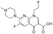 84209-33-6,6-fluoro-1-(2-fluoroethyl)-7-(4-methylpiperazin-1-yl)-4-oxo-1,8-naphth yridine-3-carboxylic acid