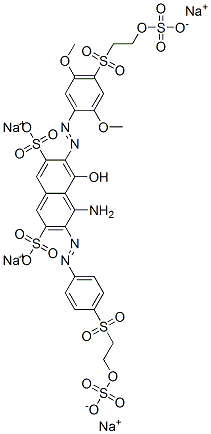 84229-70-9,tetrasodium 4-amino-6-[[2,5-dimethoxy-4-[[2-(sulphonatooxy)ethyl]sulphonyl]phenyl]azo]-5-hydroxy-3-[[4-[[2-(sulphonatooxy)ethyl]sulphonyl]phenyl]azo]naphthalene-2,7-disulphonate
