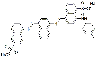 84255-10-7,disodium 8-[(4-methylphenyl)amino]-5-[[4-[(6-sulphonato-1-naphthyl)azo]-1-naphthyl]azo]naphthalene-1-sulphonate