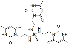 84295-08-9,trisodium bis[2-(4-methyl-2,6-dioxo-3H-pyrimidin-1-yl)ethylazanidyl]ph osphinothioyl-[2-(4-methyl-2,6-dioxo-3H-pyrimidin-1-yl)ethyl]azanide
