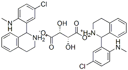 84304-22-3,bis[(-)-1-[5-chloro-2-(methylamino)phenyl]-1,2,3,4-tetrahydroisoquinolinium] [R-(R*,R*)]-tartrate