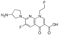 84424-24-8,7-(3-aminopyrrolidin-1-yl)-6-fluoro-1-(2-fluoroethyl)-4-oxo-1,8-naphth yridine-3-carboxylic acid