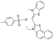 84434-30-0,3-ethyl-2-[(3-methyl-3H-benzothiazol-2-ylidene)methyl]naphtho[2,1-d]thiazolium toluene-p-sulphonate