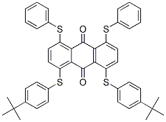 84434-36-6,1,8-bis[[4-(1,1-dimethylethyl)phenyl]thio]-4,5-bis(phenylthio)anthraquinone