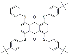 84434-37-7,1,4,5-tris[[4-(1,1-dimethylethyl)phenyl]thio]-8-(phenylthio)anthraquinone