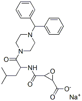 84456-38-2,sodium 3-[[1-(4-benzhydrylpiperazin-1-yl)-4-methyl-1-oxo-pentan-2-yl]c arbamoyl]oxirane-2-carboxylate