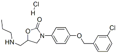 84460-00-4,3-[4-[(3-chlorophenyl)methoxy]phenyl]-5-(propylaminomethyl)oxazolidin- 2-one hydrochloride