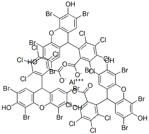 84473-86-9,3,4,5,6-tetrachloro-2-(2,4,5,7-tetrabromo-3,6-dihydroxyxanthen-9-yl)benzoic acid, aluminium salt