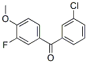 844885-00-3,3-CHLORO-3'-FLUORO-4'-METHOXYBENZOPHENONE