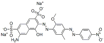 84522-00-9,disodium 6-amino-4-hydroxy-3-[[2-methoxy-5-methyl-4-[(4-nitrophenyl)azo]phenyl]azo]naphthalene-2,7-disulphonate