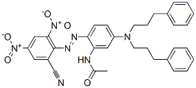 84560-14-5,N-[5-[bis(3-phenylpropyl)amino]-2-[(2-cyano-4,6-dinitrophenyl)azo]phenyl]acetamide