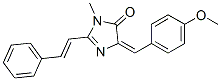 845777-72-2,4H-Imidazol-4-one,  3,5-dihydro-5-[(4-methoxyphenyl)methylene]-3-methyl-2-(2-phenylethenyl)-,  (5E)-