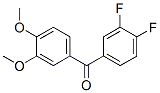 845781-07-9,3,4-DIFLUORO-3',4'-DIMETHOXYBENZOPHENONE