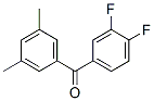 845781-09-1,3,4-DIFLUORO-3',5'-DIMETHYLBENZOPHENONE