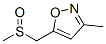 84654-08-0,Isoxazole, 3-methyl-5-[(methylsulfinyl)methyl]- (9CI)