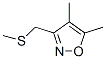 84654-45-5,Isoxazole, 4,5-dimethyl-3-[(methylthio)methyl]- (9CI)