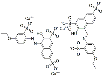 84696-59-3,4-[(4-ethoxy-2-sulphophenyl)azo]-3-hydroxynaphthalene-2,7-disulphonic acid, calcium salt