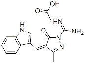 84696-88-8,4,5-dihydro-4-(1H-indol-3-ylmethylene)-3-methyl-5-oxo-1H-pyrazole-1-carboxamidine monoacetate