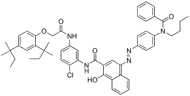 84696-89-9,4-[[4-(benzoylbutylamino)phenyl]azo]-N-[5-[[[2,4-bis(1,1-dimethylpropyl)phenoxy]acetyl]amino]-2-chlorophenyl]-1-hydroxynaphthalene-2-carboxamide