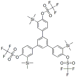 847925-63-7,1,3,5-TRIS[4-(TRIFLUOROMETHANESULFONYLOXY)-3-(TRIMETHYLSILYL)PHENYL]BENZENE
