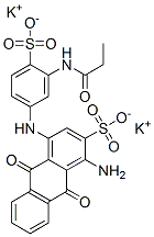 84852-26-6,dipotassium 1-amino-9,10-dihydro-9,10-dioxo-4-[[3-[(1-oxopropyl)amino]-4-sulphonatophenyl]amino]anthracene-2-sulphonate