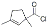 84884-05-9,2-Cyclopentene-1-carbonyl chloride, 1,3-dimethyl- (9CI)