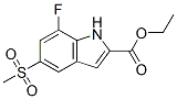 849035-83-2,ETHYL 7-FLUORO-5-(METHYLSULFONYL)-1H-INDOLE-2-CARBOXYLATE