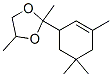84962-71-0,2,4-dimethyl-2-(3,5,5-trimethyl-2-cyclohexen-1-yl)-1,3-dioxolane