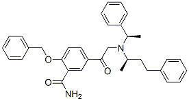 84963-37-1,[R-(R*,R*)]-2-(benzyloxy)-5-[[(1-methyl-3-phenylpropyl)(1-phenylethyl)amino]acetyl]benzamide