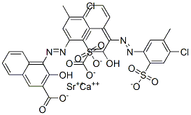 85005-84-1,4-[(4-chloro-5-methyl-2-sulphophenyl)azo]-3-hydroxy-2-naphthoic acid, calcium strontium salt