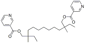 85018-76-4,[2-ethyl-2,10-dimethyl-10-(pyridine-3-carbonyloxymethyl)dodecyl] pyrid ine-3-carboxylate