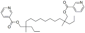 85018-81-1,[2,11-dimethyl-2-propyl-11-(pyridine-3-carbonyloxymethyl)tetradecyl] p yridine-3-carboxylate