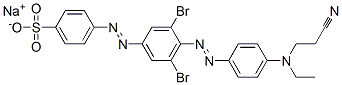 85030-25-7,sodium p-[[3,5-dibromo-4-[[p-[(2-cyanoethyl)ethylamino]phenyl]azo]phenyl]azo]benzenesulphonate