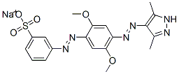 85030-26-8,sodium 3-[[4-[(3,5-dimethyl-1H-pyrazol-4-yl)azo]-2,5-dimethoxyphenyl]azo]benzenesulphonate