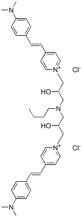 85030-33-7,1,1'-[(butylimino)bis(2-hydroxypropane-1,3-diyl)]bis[4-[2-[4-(dimethylamino)phenyl]vinyl]pyridinium] dichloride