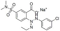 85030-40-6,sodium 2-[3-(3-chlorophenyl)-1-ethyltriazen-2-yl]-5-[(dimethylamino)sulphonyl]benzoate